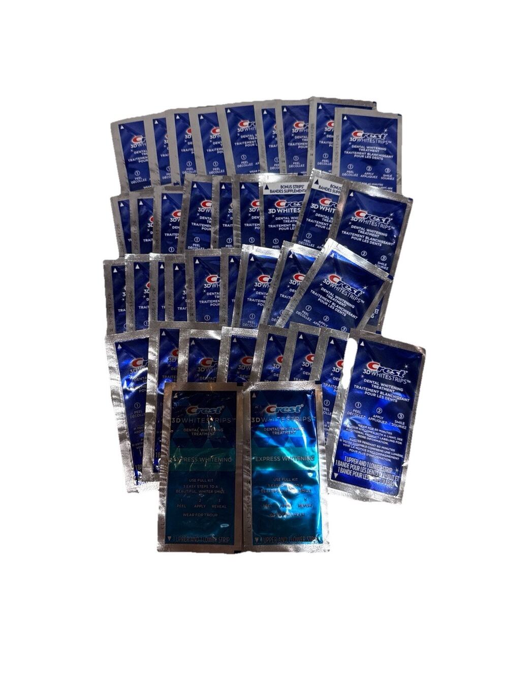 Crest 3D Whitestrips - Express Whitening - 37 Treatments, 74 strips - Brand New